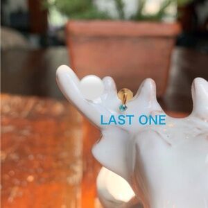 14KYG Cartilage Single Aquamarine Stud Earring